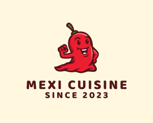 Spicy Chili Ghost logo design