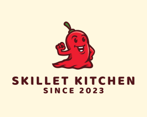 Spicy Chili Ghost logo design