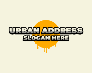 Urban Dripping Paint logo design