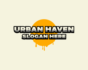 Urban Dripping Paint logo design