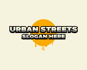 Urban Dripping Paint logo design