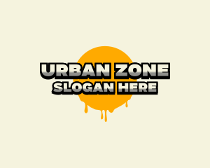 Urban Dripping Paint logo design