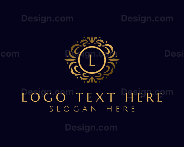 Elegant Floral Ornament Logo