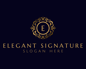 Elegant Floral Ornament logo design