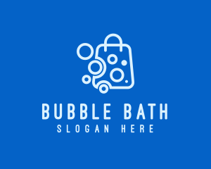 Bubbly Shopping Bag logo design