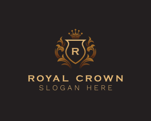 Shield Crown Crest logo