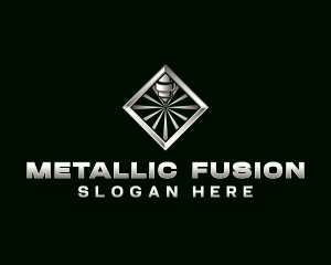 CNC Metal Industrial Cutting logo design