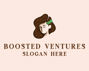 Brunette Beauty Goddess logo design