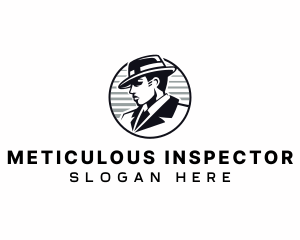 Hat Detective Spy logo design