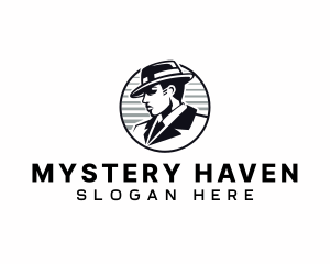 Hat Detective Spy logo design