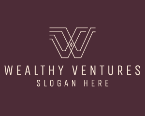 Venture Capital Letter W  logo design