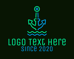 Neon Boat Anchor logo