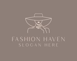 Fashion Lady Hat logo design