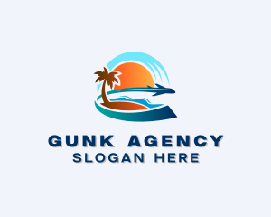 Airplane Travel Agency logo design