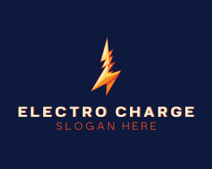 Electric Bolt Lightning Energy logo design