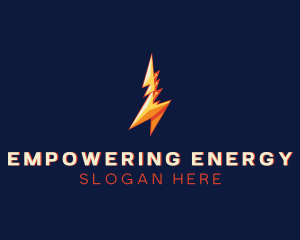 Electric Bolt Lightning Energy logo design