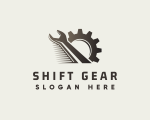 Industrial Wrench Gear logo design