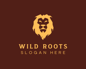 Wild Lion Animal logo design