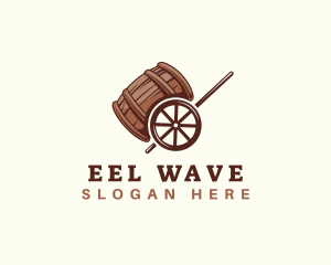 Barrel Beer Liquor Cart logo design