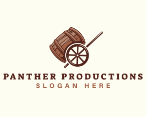 Barrel Beer Liquor Cart logo design