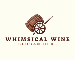 Barrel Beer Liquor Cart logo design