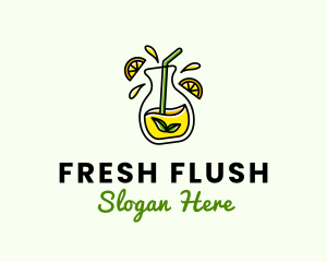 Natural Lemon Juice logo design