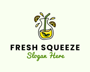 Natural Lemon Juice logo design