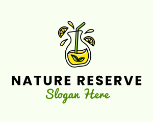 Natural Lemon Juice logo design