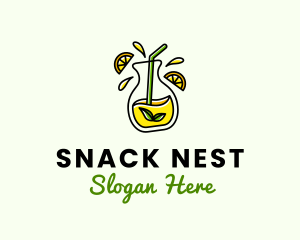 Natural Lemon Juice logo design