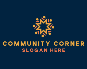 People Community Support logo design