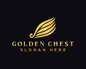 Golden Wing Elegant logo design