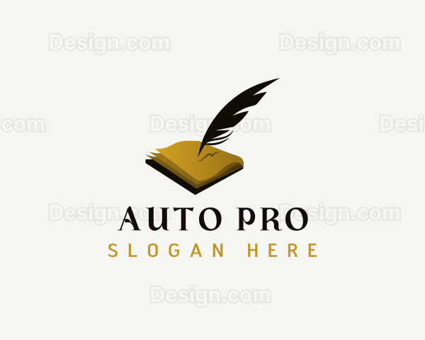 Feather Quill Writing Logo