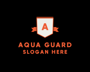 Guard Ribbon Shield logo design