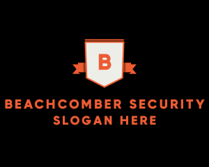 Security Guard Ribbon logo design