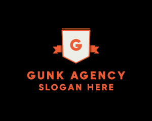 Guard Ribbon Shield logo design