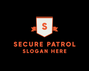 Security Guard Ribbon logo design