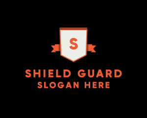 Guard Ribbon Shield logo design