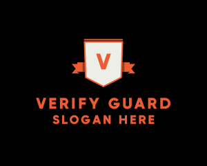 Guard Ribbon Shield logo design