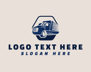 Vintage - Automotive Cargo Truck logo design