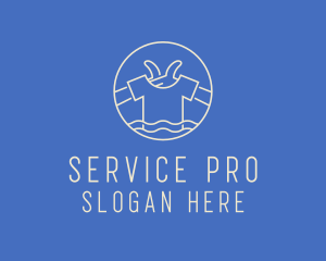 Clothes Laundry Service  logo design