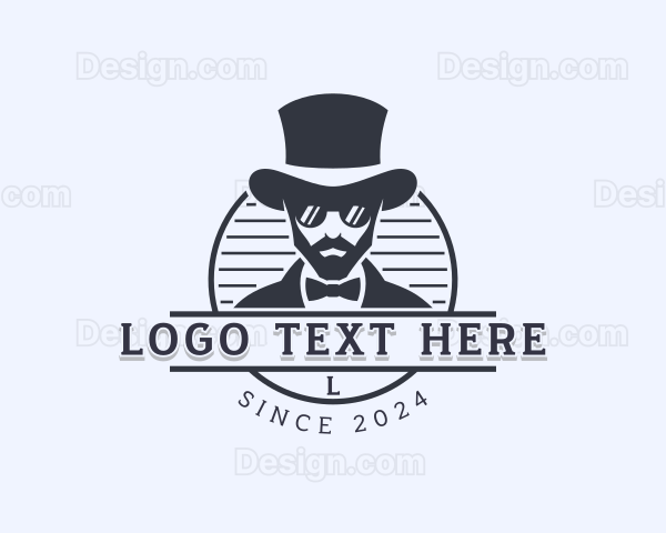 Mustache Man Grooming Logo