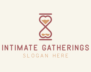 Love Heart Hourglass logo