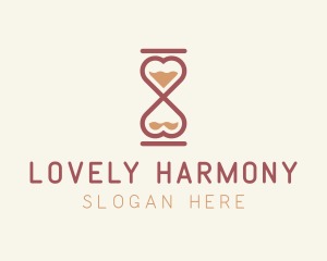 Love Heart Hourglass logo
