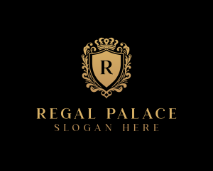 Regal Shield Crown logo design