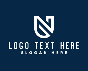 Digital Tech Firm Letter N logo design