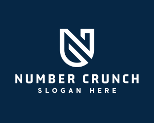 Digital Tech Firm Letter N logo design