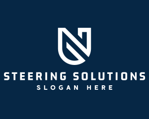 Digital Tech Firm Letter N logo design