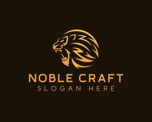 Premium Lion Roar logo design