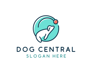 Dog Pet Fetch logo design