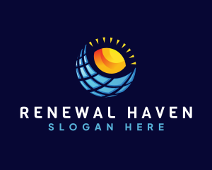 Solar Panel Energy logo design